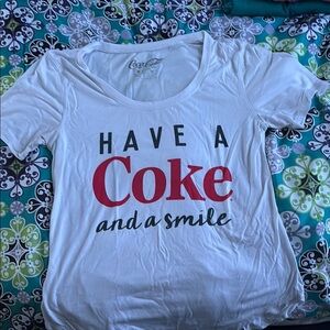 Coca-Cola White Tee with Red Print